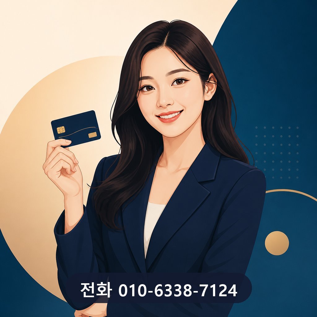 카드 한도 현금화 가능 금액 대표 이미지 · 문의 010-6338-7124